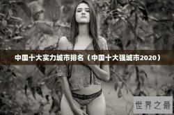 中国十大实力城市排名（中国十大强城市2020）