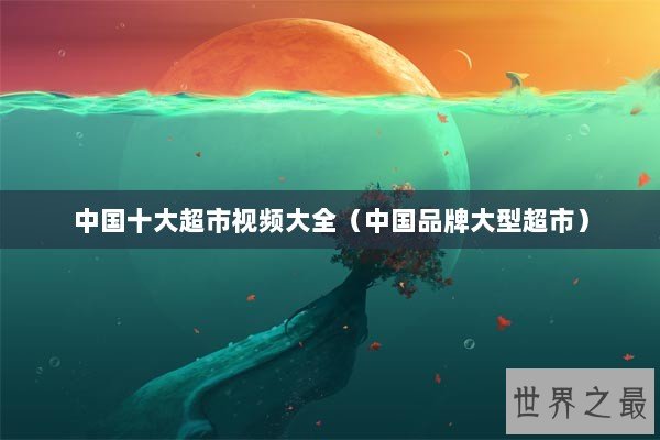 中国十大超市视频大全（中国品牌大型超市）