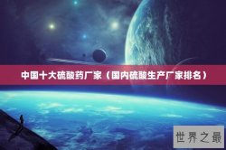 中国十大硫酸药厂家（国内硫酸生产厂家排名）