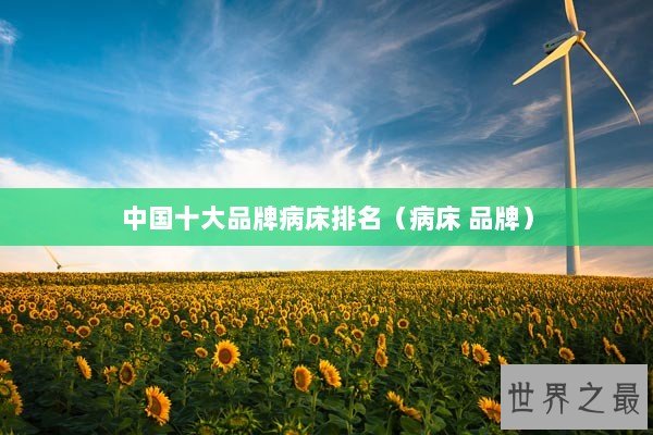 中国十大品牌病床排名（病床 品牌）