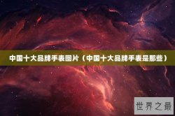 中国十大品牌手表图片（中国十大品牌手表是那些）