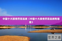 中国十大接骨药膏品牌（中国十大接骨药膏品牌有哪些）