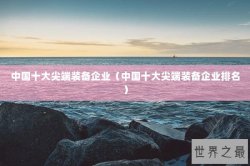中国十大尖端装备企业（中国十大尖端装备企业排名）