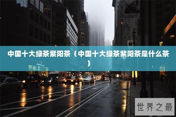 中国十大绿茶紫阳茶（中国十大绿茶紫阳茶是什么茶）
