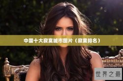 中国十大寂寞城市图片（寂寞排名）