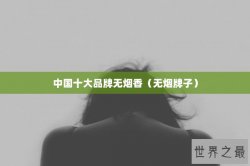 中国十大品牌无烟香（无烟牌子）