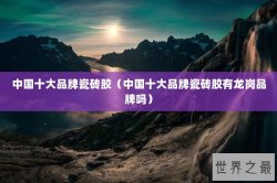 中国十大品牌瓷砖胶（中国十大品牌瓷砖胶有龙岗品牌吗）