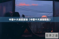 中国十大油田原油（中国十大油田排名）