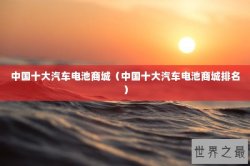 中国十大汽车电池商城（中国十大汽车电池商城排名）