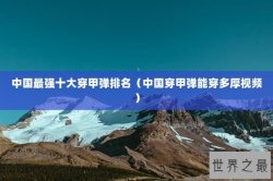 中国最强十大穿甲弹排名（中国穿甲弹能穿多厚视频）