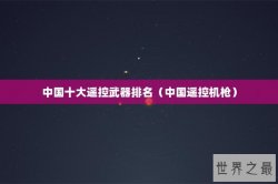 中国十大遥控武器排名（中国遥控机枪）