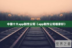 中国十大app制作公司（app制作公司哪家好）
