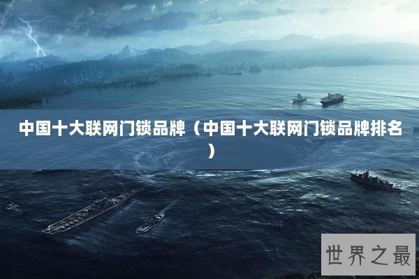 中国十大联网门锁品牌（中国十大联网门锁品牌排名）