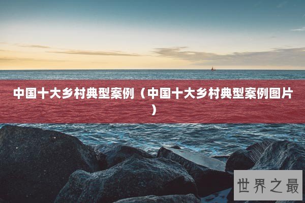 中国十大乡村典型案例（中国十大乡村典型案例图片）