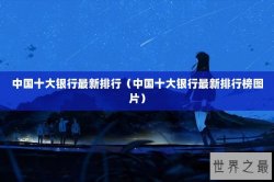 中国十大银行最新排行（中国十大银行最新排行榜图片）