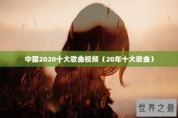 中国2020十大歌曲视频（20年十大歌曲）