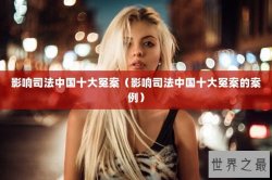 影响司法中国十大冤案（影响司法中国十大冤案的案例）