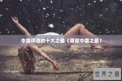 中国评选的十大之最（堪称中国之最）