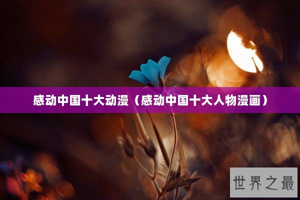 感动中国十大动漫（感动中国十大人物漫画）