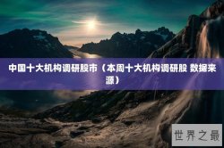 中国十大机构调研股市（本周十大机构调研股 数据来源）