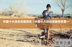 中国十大扶贫贡献排名（中国十大扶贫贡献排名第一）