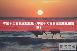 中国十大富豪家庭地址（中国十大富豪家庭地址在哪里）