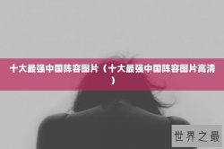 十大最强中国阵容图片（十大最强中国阵容图片高清）