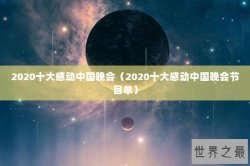 2020十大感动中国晚会（2020十大感动中国晚会节目单）