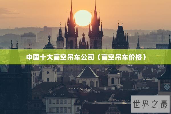 中国十大高空吊车公司（高空吊车价格）