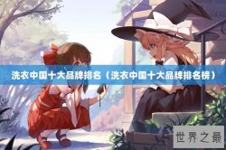 洗衣中国十大品牌排名（洗衣中国十大品牌排名榜）