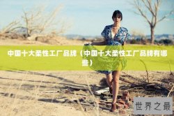 中国十大柔性工厂品牌（中国十大柔性工厂品牌有哪些）