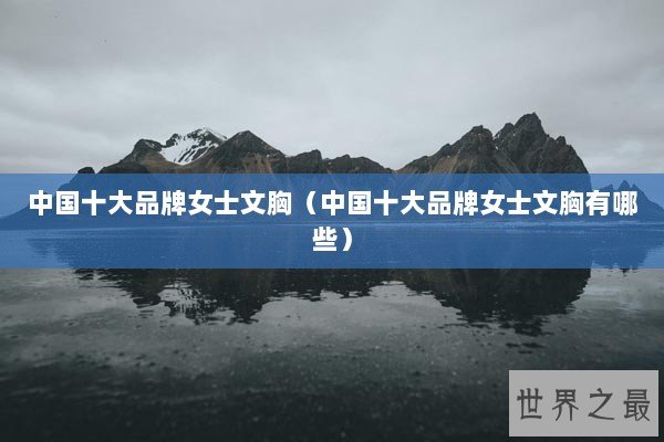中国十大品牌女士文胸（中国十大品牌女士文胸有哪些）