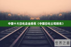 中国十大日化企业排名（中国日化公司排名）