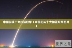 中国街头十大扣篮冠军（中国街头十大扣篮冠军图片）