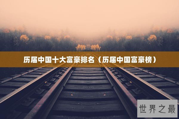 历届中国十大富豪排名（历届中国富豪榜）