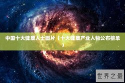 中国十大健康人士图片（十大健康产业人物公布榜单）