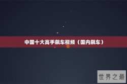 中国十大高手飙车视频（国内飙车）