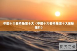 中国十大名桥是哪十大（中国十大名桥是哪十大名桥图片）