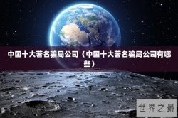 中国十大著名骗局公司（中国十大著名骗局公司有哪些）