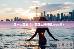 中国十大巨头（中国巨头排行榜2020年）