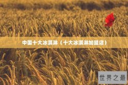 中国十大冰淇淋（十大冰淇淋加盟店）