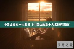 中国山地车十大名牌（中国山地车十大名牌有哪些）