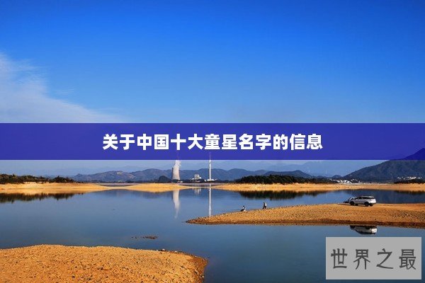 关于中国十大童星名字的信息