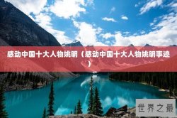 感动中国十大人物姚明（感动中国十大人物姚明事迹）