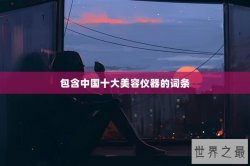 包含中国十大美容仪器的词条