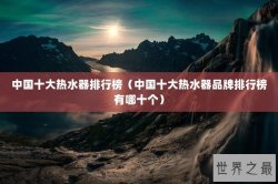 中国十大热水器排行榜（中国十大热水器品牌排行榜有哪十个）