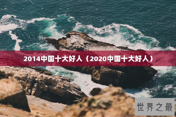 2014中国十大好人（2020中国十大好人）