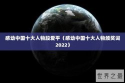 感动中国十大人物段爱平（感动中国十大人物颁奖词2022）