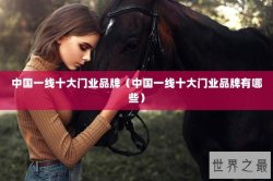 中国一线十大门业品牌（中国一线十大门业品牌有哪些）