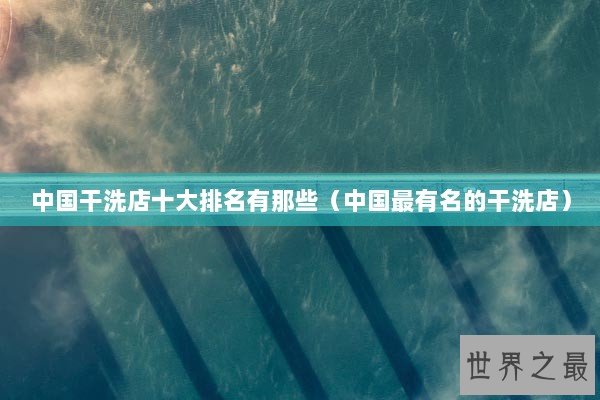 中国干洗店十大排名有那些（中国最有名的干洗店）